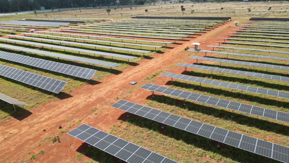 Usina fotovoltaica em Brasília (DF) — Foto: Reprodução/Terracap