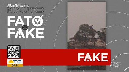 Vídeo de suposto gigante em São Thomé das Letras (MG) é desmentido no Fato ou Fake