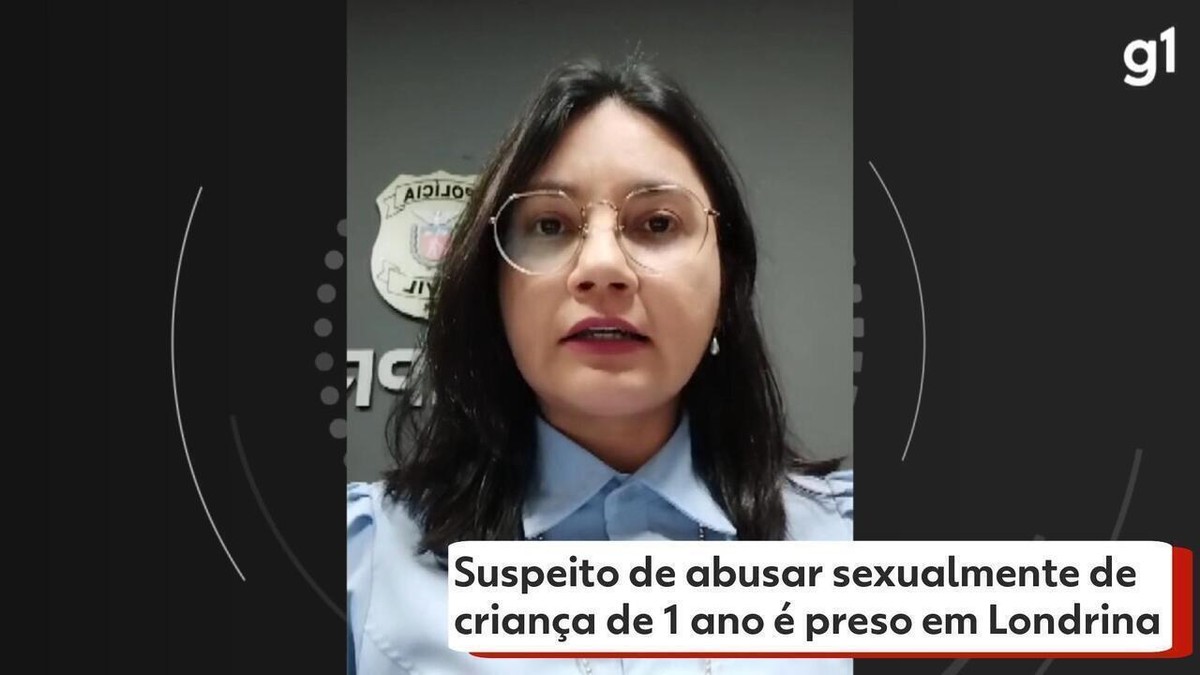 Suspeito de abusar sexualmente de criança de 1 ano é preso em Londrina, diz polícia