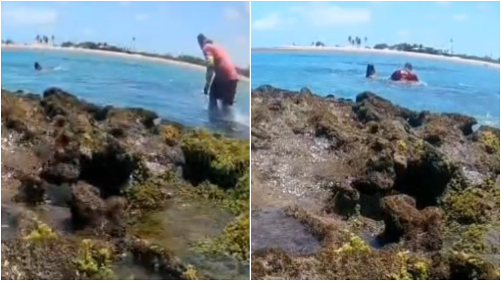 Vídeo: Pescador resgata banhista arrastada por correnteza em praia de Paracuru