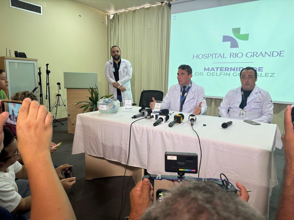 Médicos falam sobre condição de saúde de Jair Bolsonaro, internado em hospital de Natal — Foto: Sérgio Henrique Santos/Inter TV Cabugi