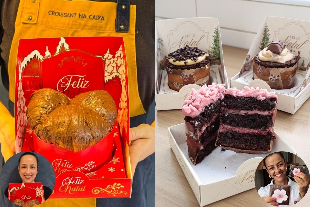 Croissant e brownie ganham versões de panetone em confeitarias do litoral de SP
