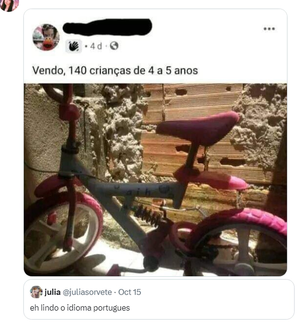 Erros de pontuação e falta de palavras em determinada frase levam a sentido equivocado — Foto: Reprodução