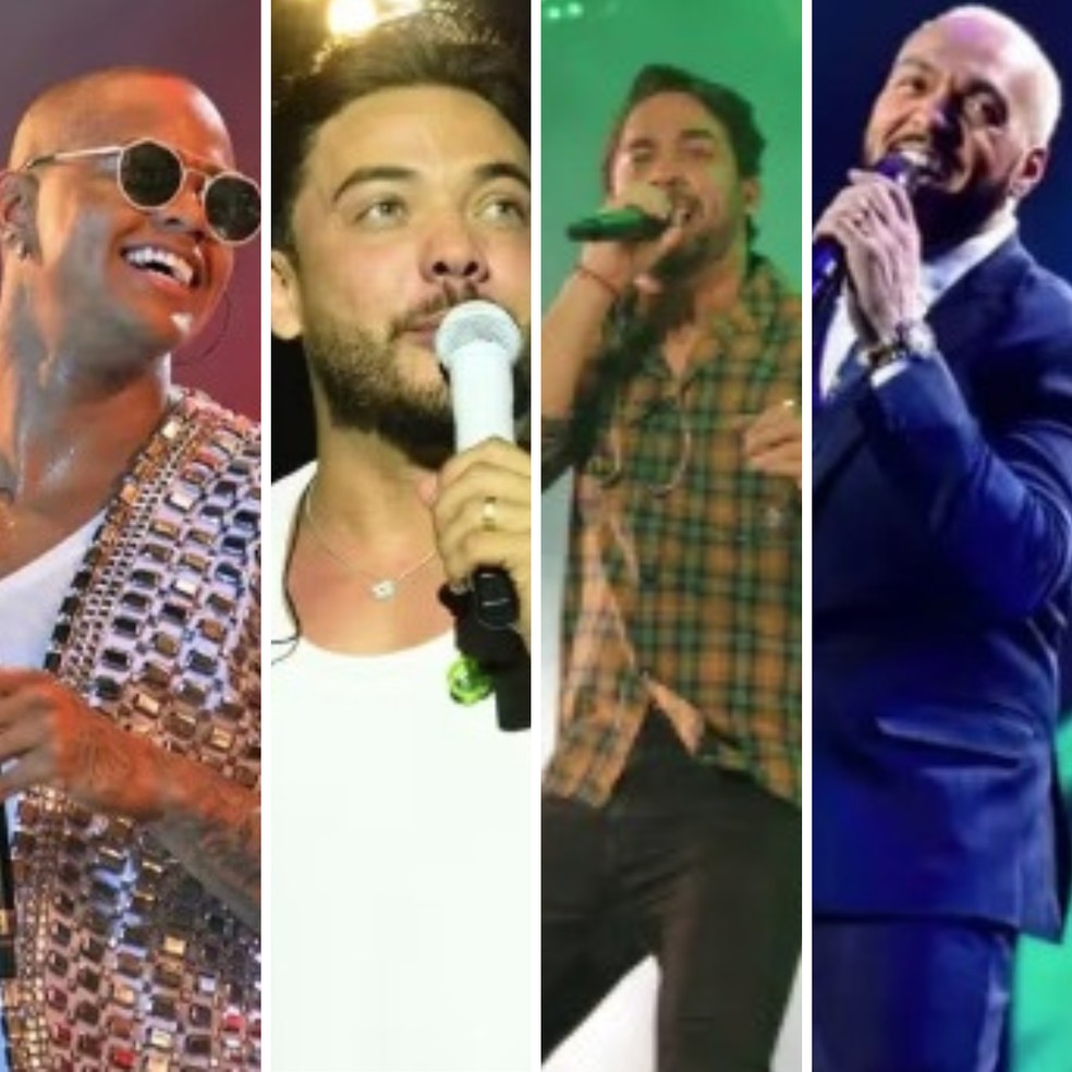 Leo Santana, Safadão, Henry Freitas e Belo são atrações do São João Massayó 2025 — Foto: Montagem/g1 AL