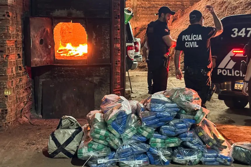 Mais de 1 tonelada de maconha e cocaína é destruída em Castanhal, no Pará