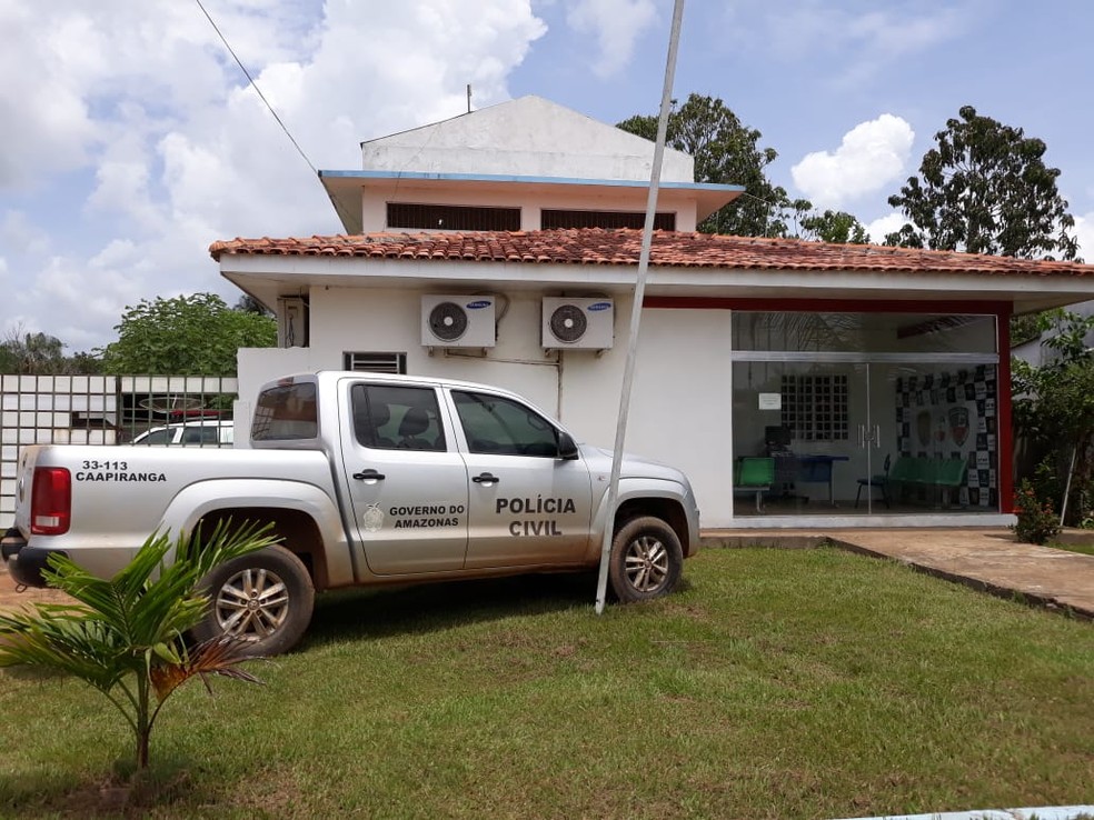 Delegacia de Caapiranga, no Amazonas — Foto: Divulgação / PC-AM