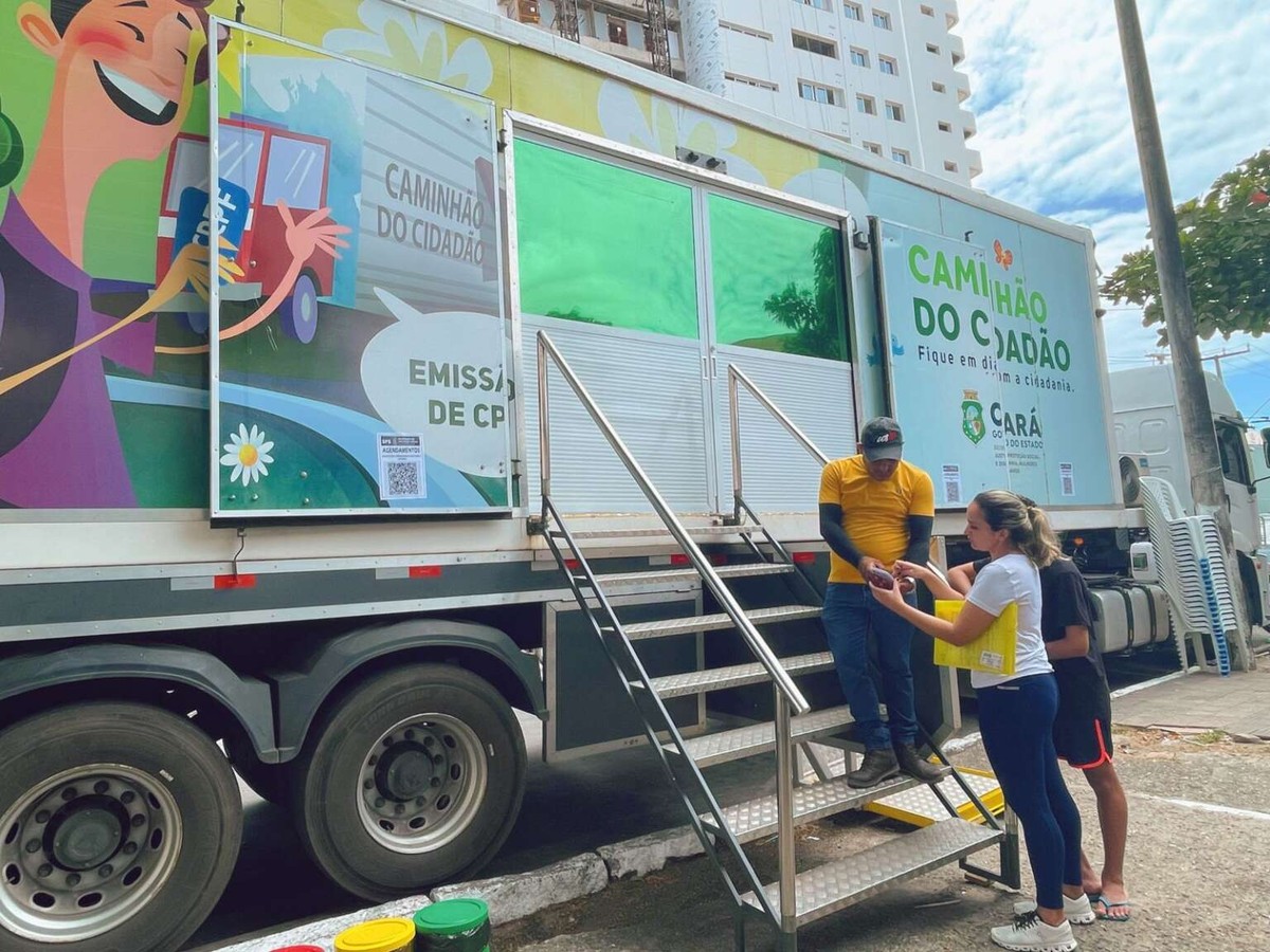 Caminhão do Cidadão oferta serviços de emissão de RG em Fortaleza e mais quatro cidades nesta semana; veja lista