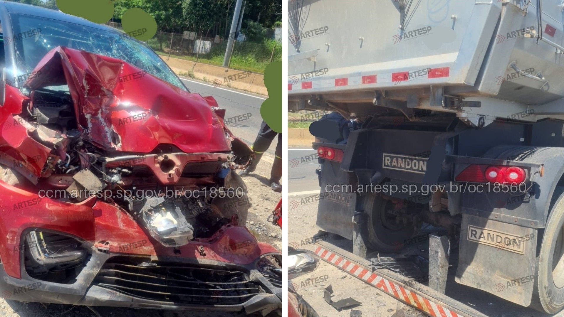 Motorista morre após bater contra traseira de carreta em rodovia de Araçoiaba da Serra 