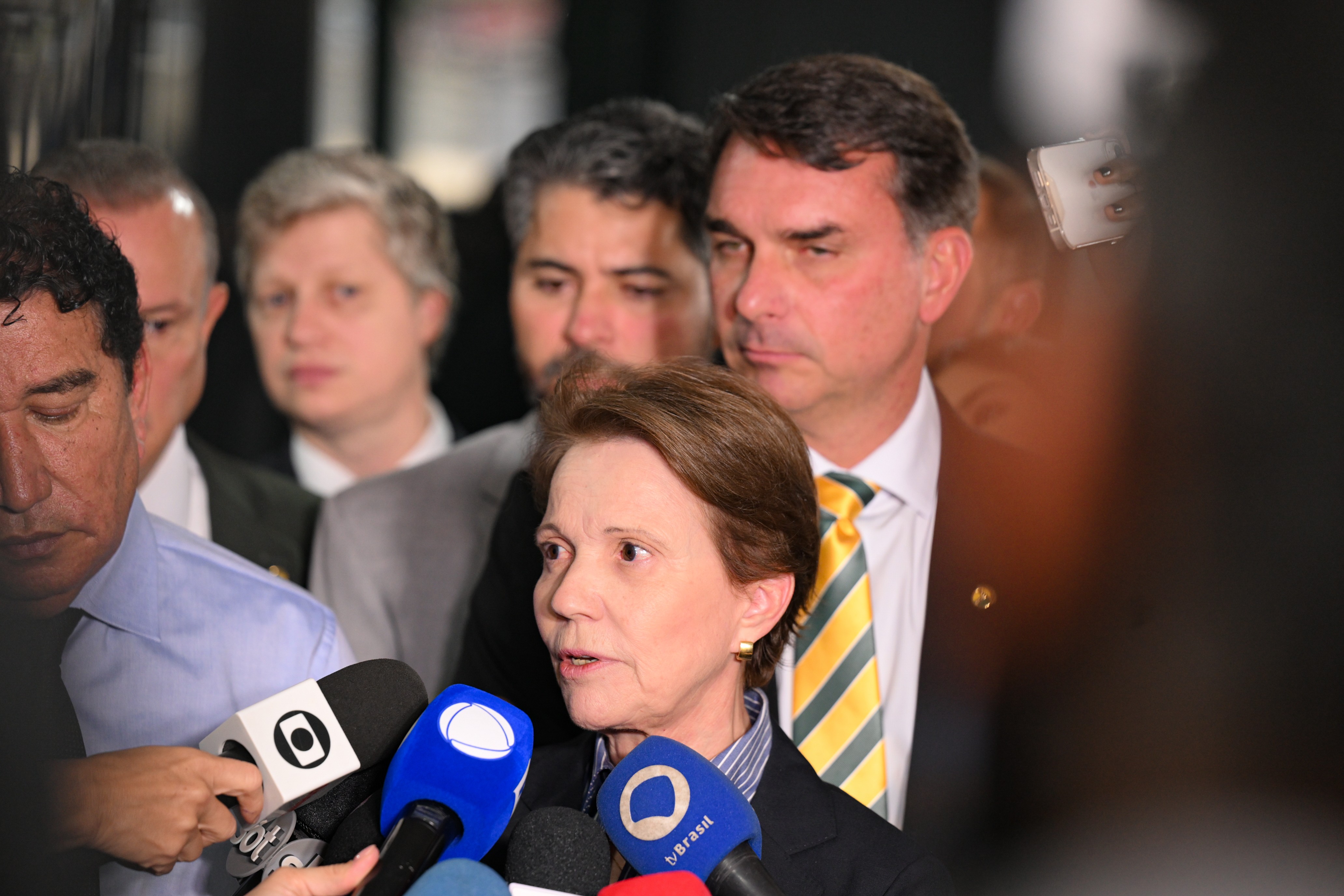 Tereza Cristina considera ser vice de Flávio Bolsonaro pela primeira vez