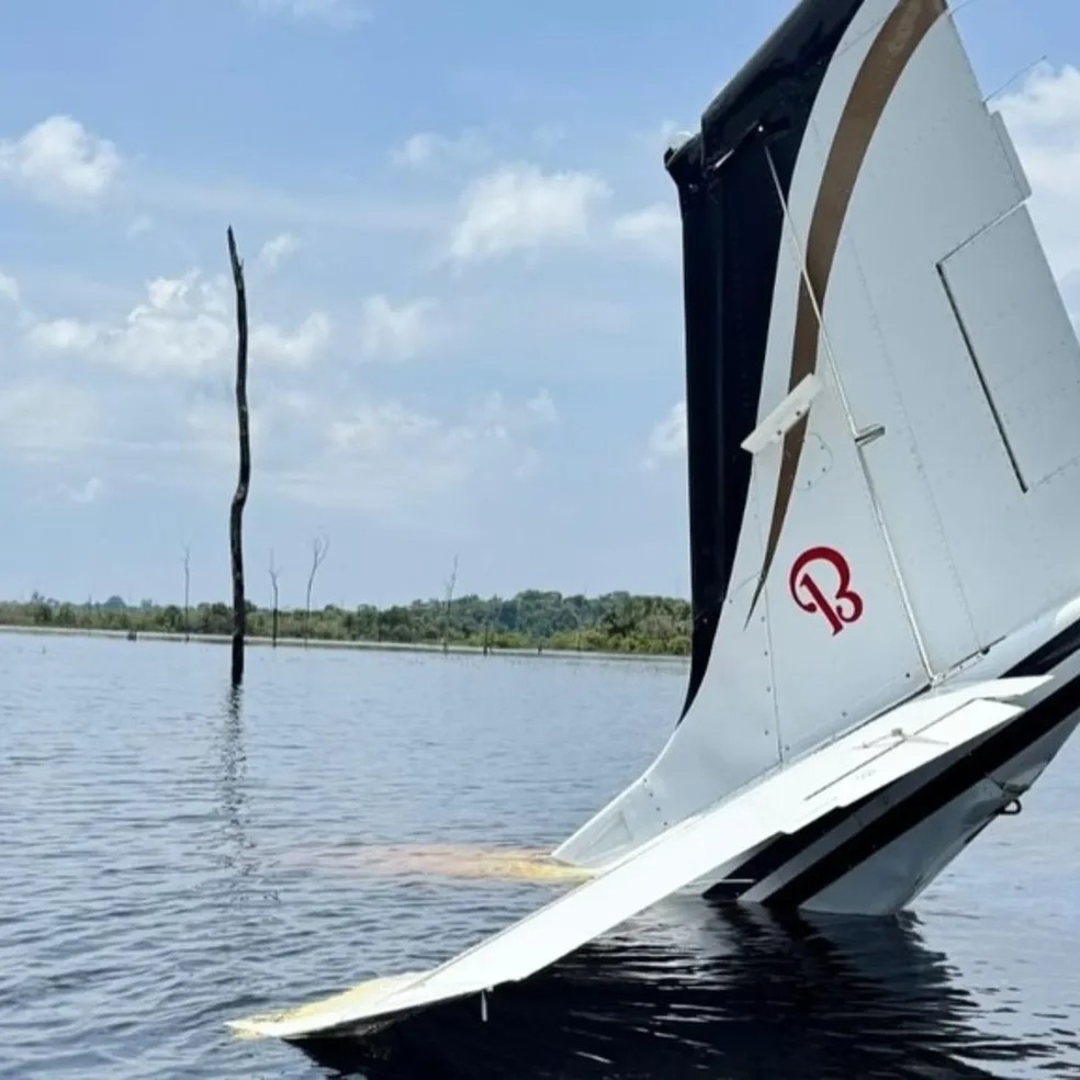 Avião interceptado pela FAB com drogas no Amazonas — Foto: Divulgação
