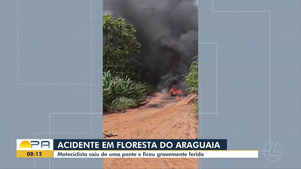 Motociclista fica ferido após bater na traseira de ônibus em Floresta do Araguaia