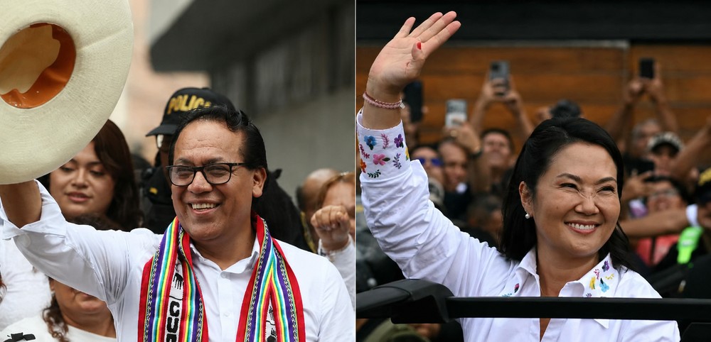 Apuração das eleições presidenciais do Peru indica empate técnico entre Keiko Fujimori e Roberto Sánchez