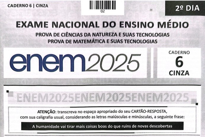 Live com questões quase iguais às do Enem 2025 foi ao ar 5 dias antes da prova; Inep anula 3 questões