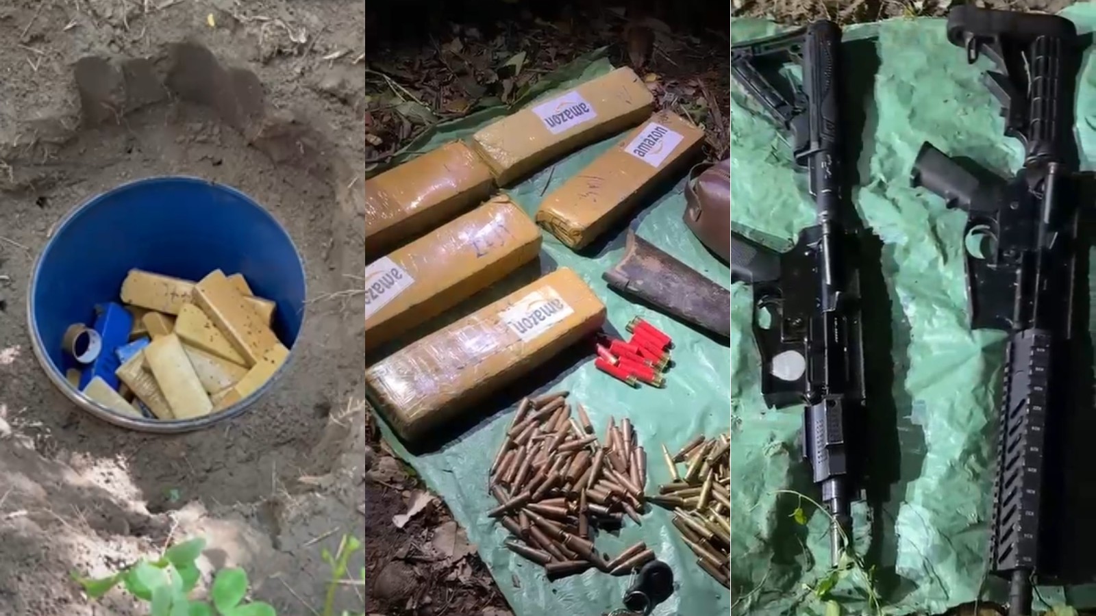 Mais de 800 kg de drogas foram encontrados em sítio ligado a facção, diz polícia