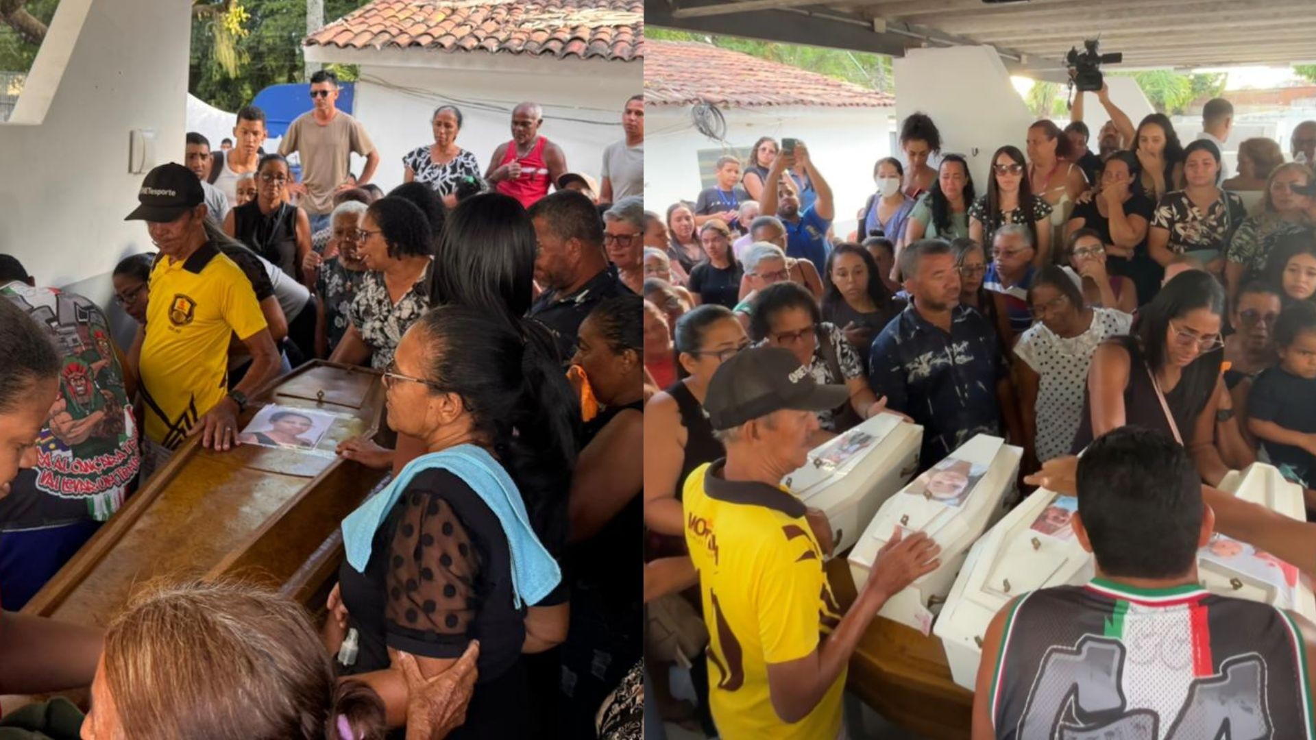 Mulher e quatros filhos mortos em incêndio no Recife são enterrados: 'Não está doendo pouco não, é muito', diz prima