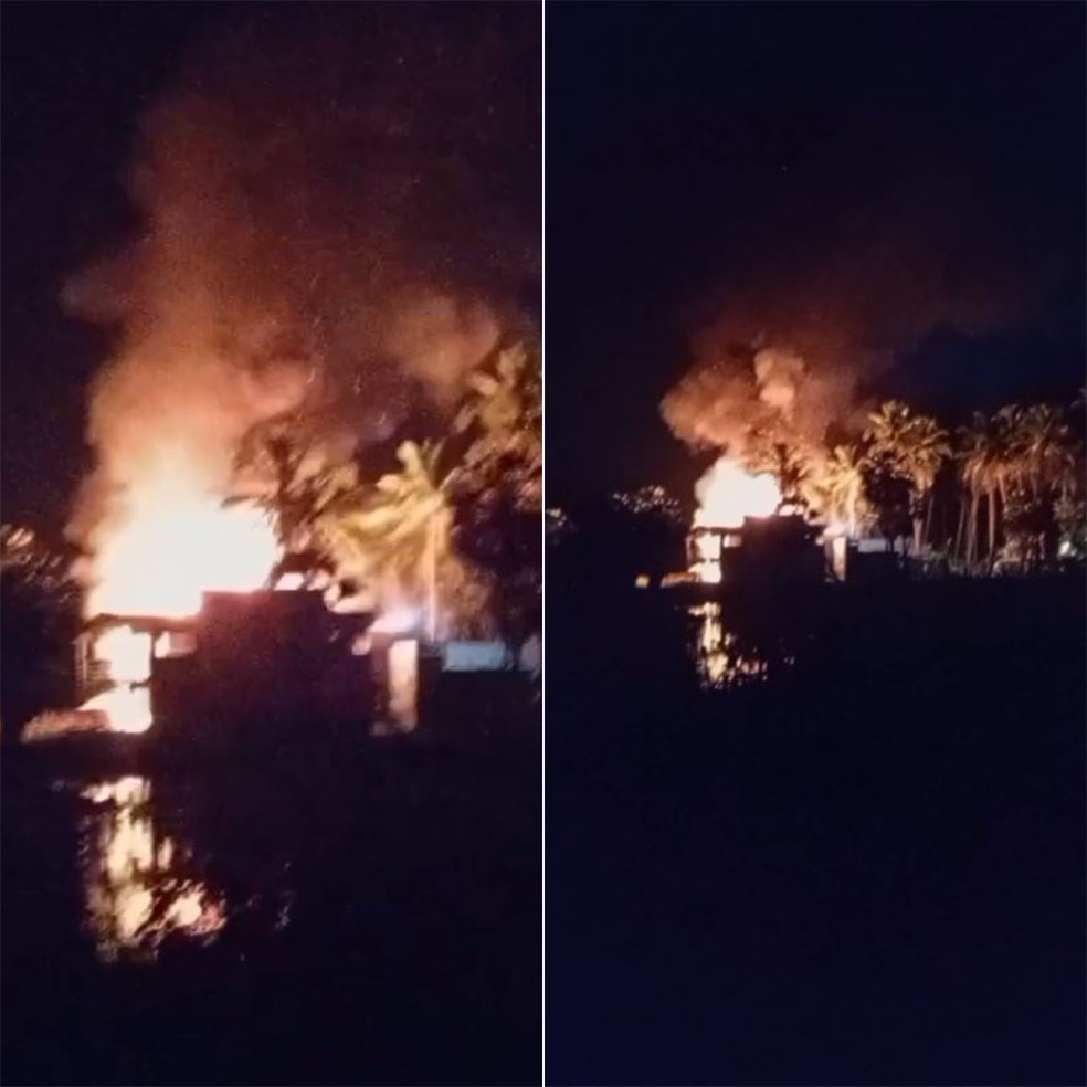 Incêndios em São Miguel do Gostoso — Foto: Reprodução