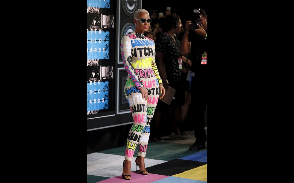 Amber Rose no VMA 2015 — Foto: Reuters/Danny Moloshok