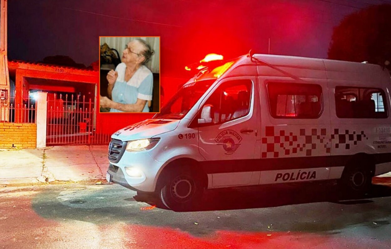 Homem é preso pela PM após matar a mãe de 91 anos no interior de SP