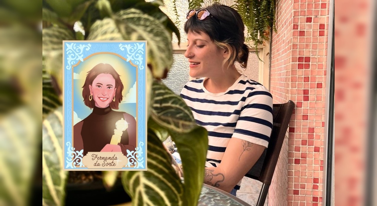 Designer da arte 'Fernanda da sorte', entregue no Globo de Ouro, já foi reconhecida como uma das 40 melhores artistas do mundo pela Adobe