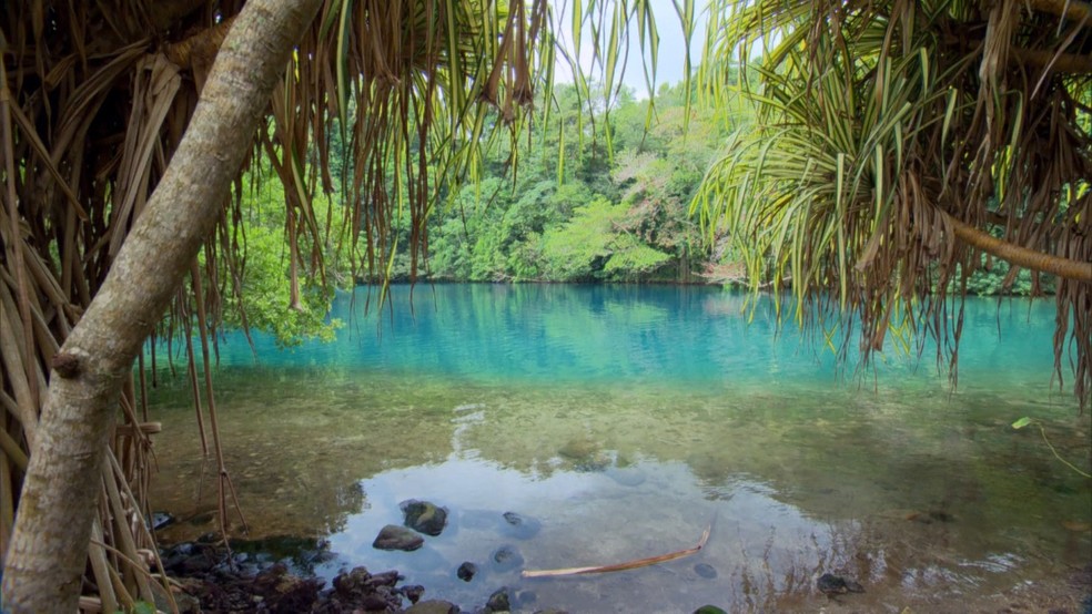 Lagoa Azul, na Jamaica. — Foto: TV Globo