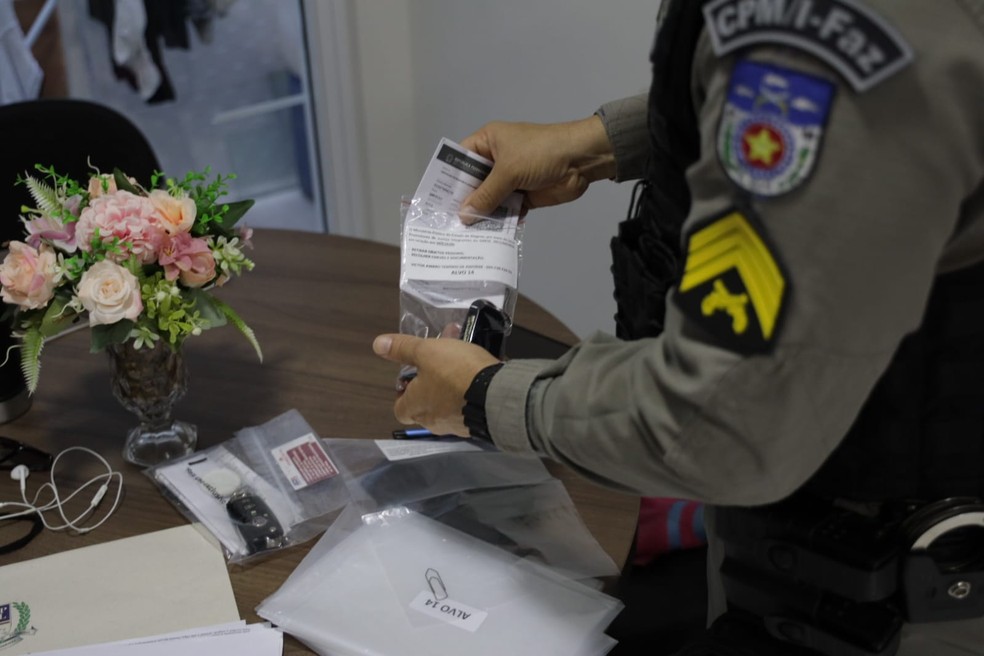 Material apreendido em operação do MPAL — Foto: Cluaudemir Mota