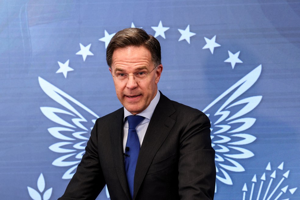 Secretário-geral da Otan, Mark Rutte — Foto: REUTERS/Kevin Lamarque