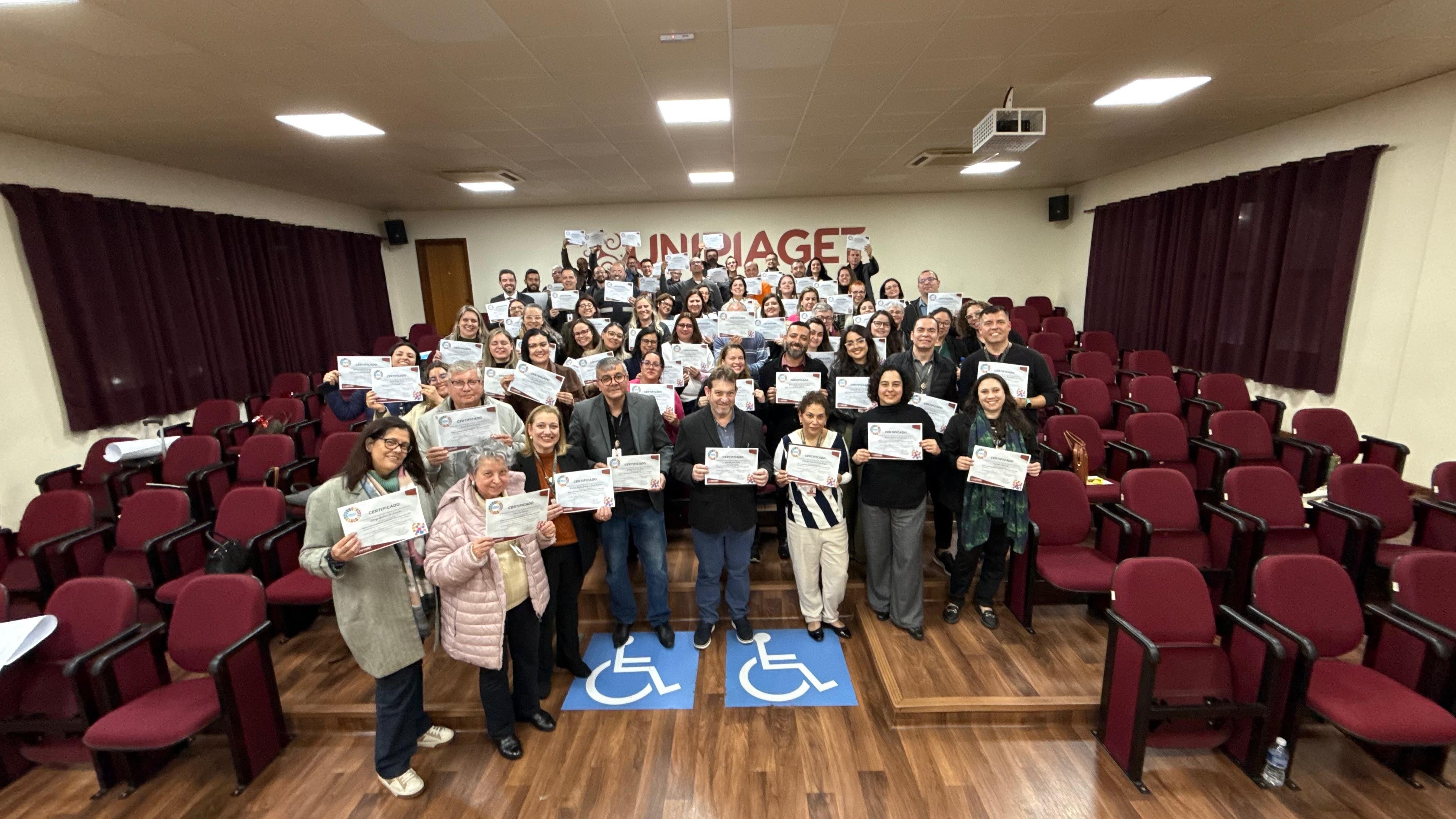 Unipiaget inicia segundo semestre com reunião de docentes e workshop sobre Objetivos de Desenvolvimento Sustentável (ODS)