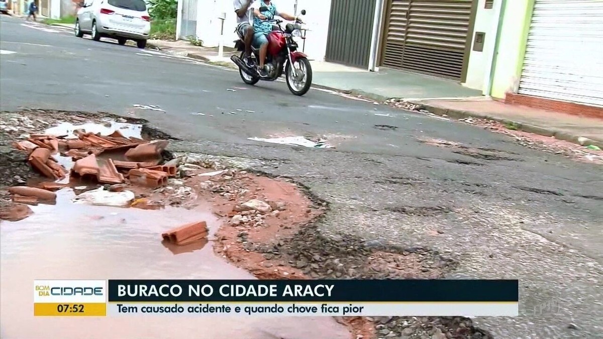 Moradores De São Carlos Reclamam De Buraco No Bairro Cidade Aracy São Carlos E Araraquara G1 8337