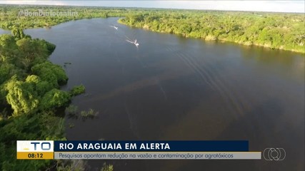 Pesquisas apontam redução na vazão e aumento da contaminação no rio Araguaia