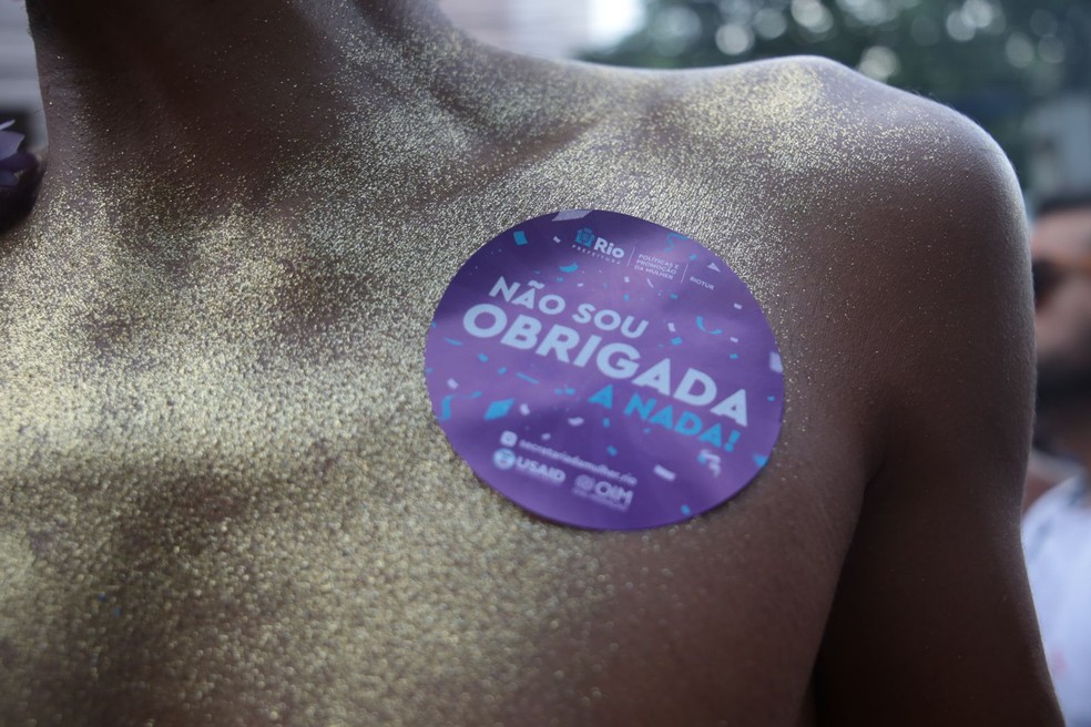 Secretaria da Mulher faz campanha de combate a assédio no carnaval — Foto: Divulgação/Secretaria da Mulher