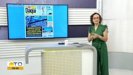 Incêndio em barracas de praia é destaque no Jornal Daqui