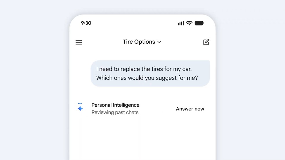 Inteligência Personalizada, recurso do Gemini que se integra a outros aplicativos do Google — Foto: Divulgação/Google