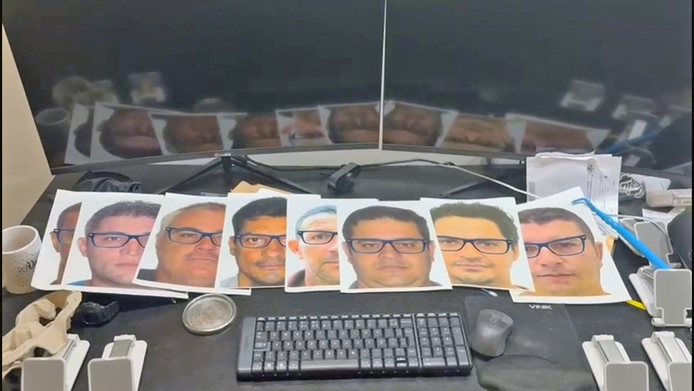 Fotos manipuladas usadas para burlar a Uber — Foto: Reprodução/TV Globo