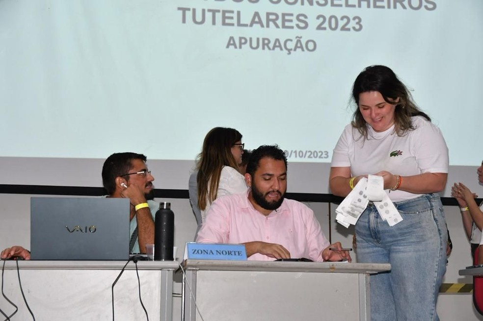 Conselheiros tutelares foram eleitos em Natal após eleição que aconteceu neste domingo (29). — Foto: Foto: Matheus Peres/Secom