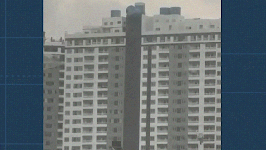 Queda de muro, caixa d'água desabando de prédio, teleférico balançando, revolta no metrô: veja vídeos do vendaval