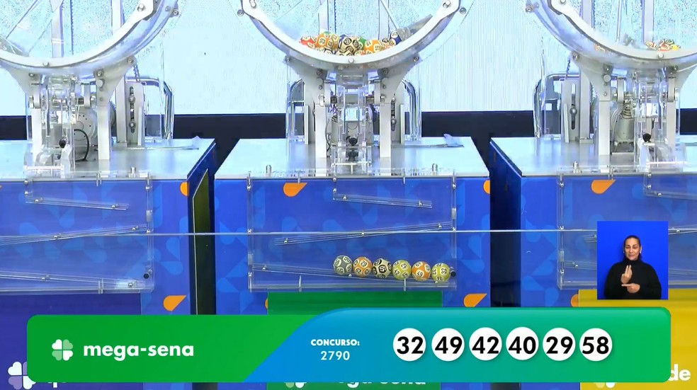 Sorteio 2.790 da Mega-Sena — Foto: Reprodução