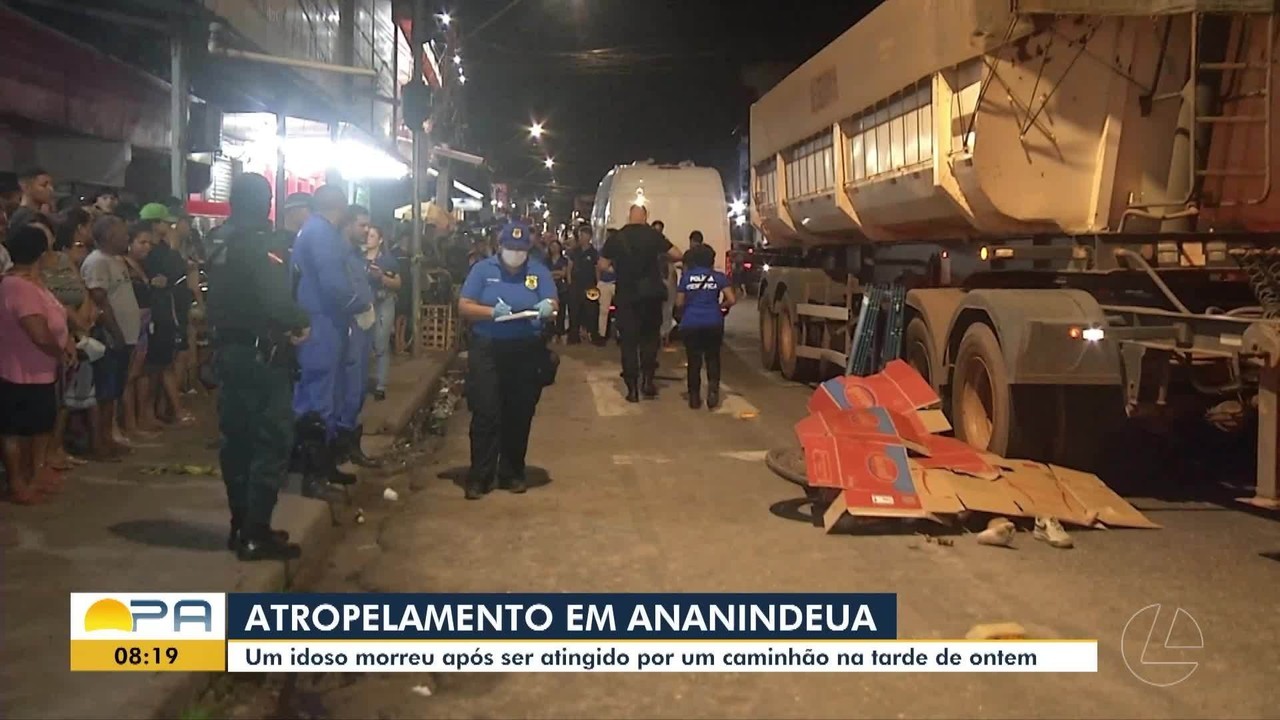 Idoso morre após ser atropelado por caminhão bitrem no Distrito Industrial, em Ananindeua, no PA