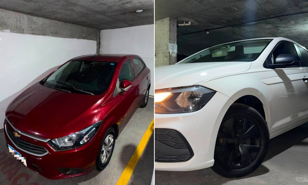 Carros usados no assassinato da advogada foram apreendidos — Foto: Divulgação