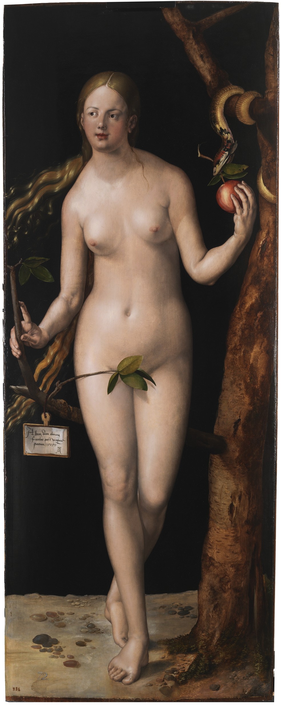 Eva, em pintura de Albrecht Dürer feita em 1507 — Foto: Domínio Público