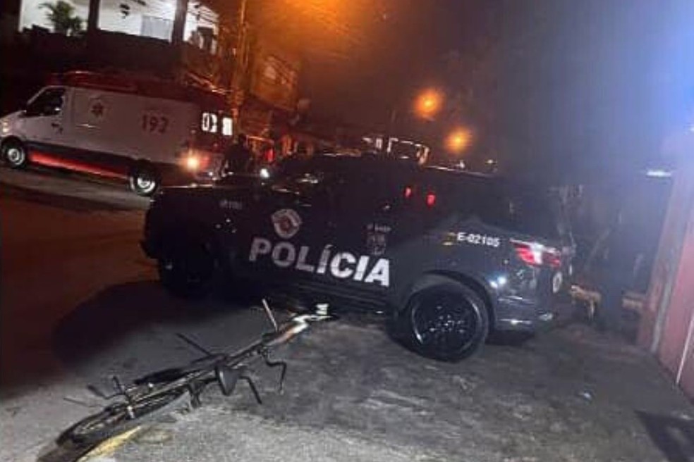 Caso aconteceu no bairro Jardim Rio Branco, em São Vicente — Foto: g1 Santos
