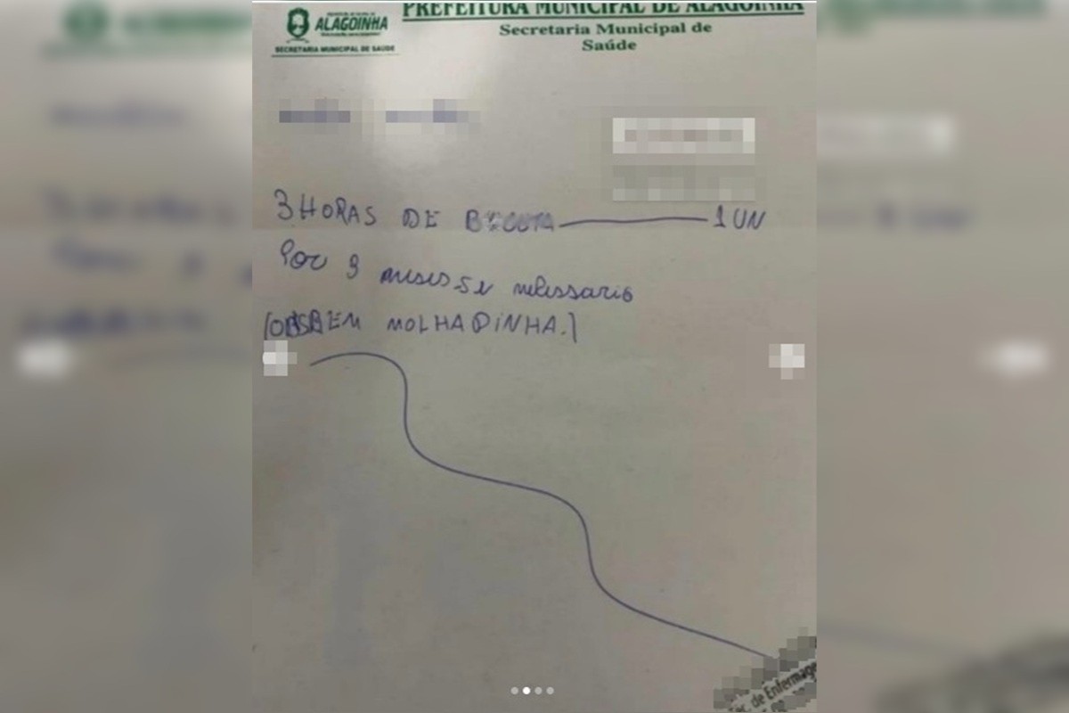 Receita atribuída a UBS com conteúdo sexual viraliza nas redes; prefeitura investiga possível falsificação em PE