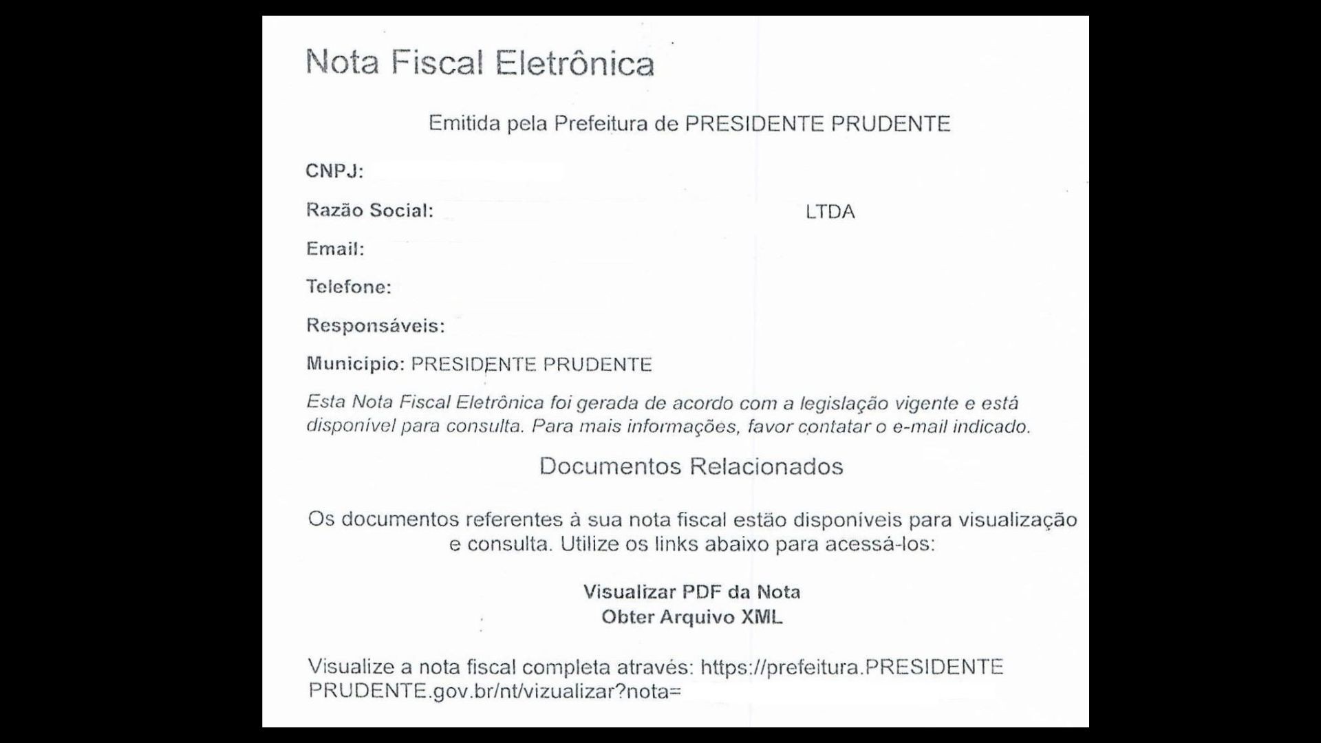 Secretaria de Finanças alerta sobre golpe com envio de notificação de irregularidade via e-mail a empresas em Presidente Prudente