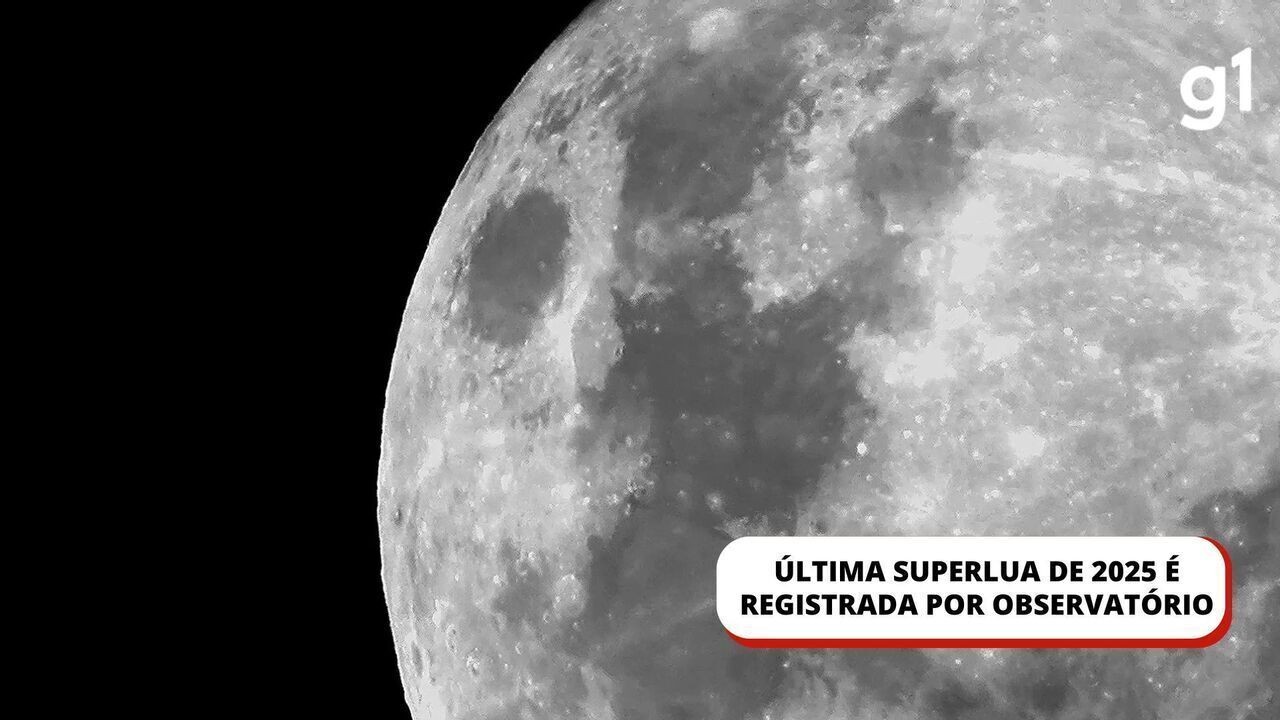 VÍDEO: Última superlua de 2025 é registrada por observatório no RS