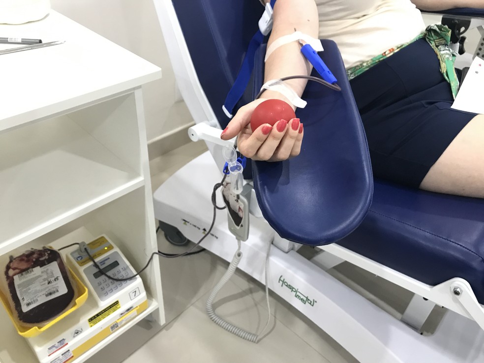 Banco de sangue em Petrópolis está com estoque reduzido em 65% — Foto: Anna Beatriz Lourenço/G1