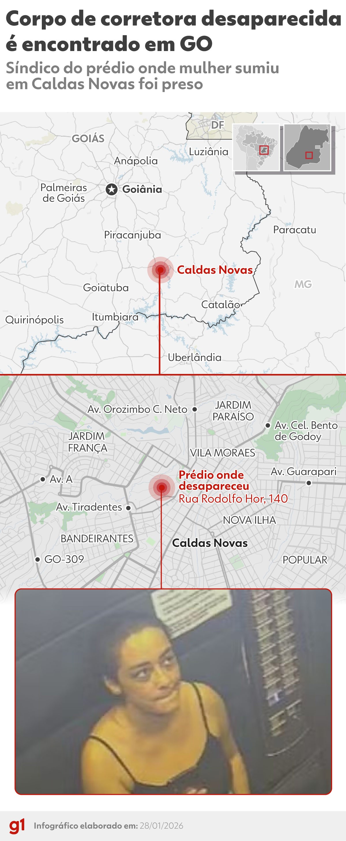 Corpo de corretora assassinada em Caldas Novas será sepultado em Uberlândia