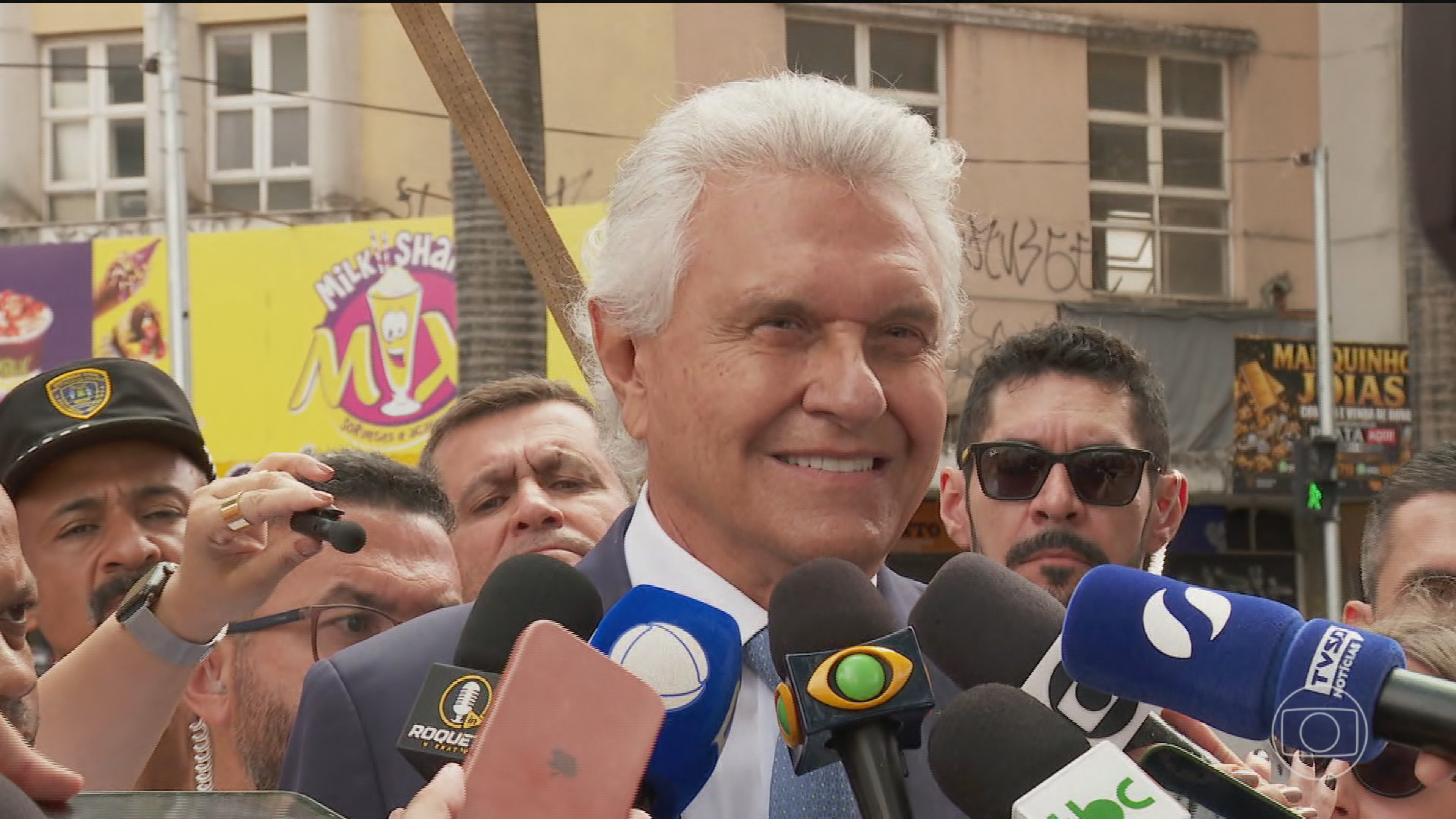Ronaldo Caiado, candidato do PSD à Presidência, cumpre agenda em Goiânia