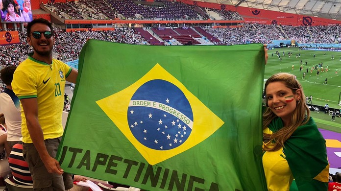 Casal de MT passa lua de mel no Catar para assistir aos jogos da Copa do  Mundo, Mato Grosso