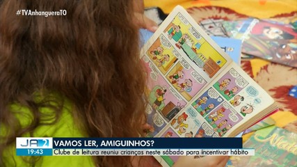 Clube reúne crianças para incentivar o hábito de leitura