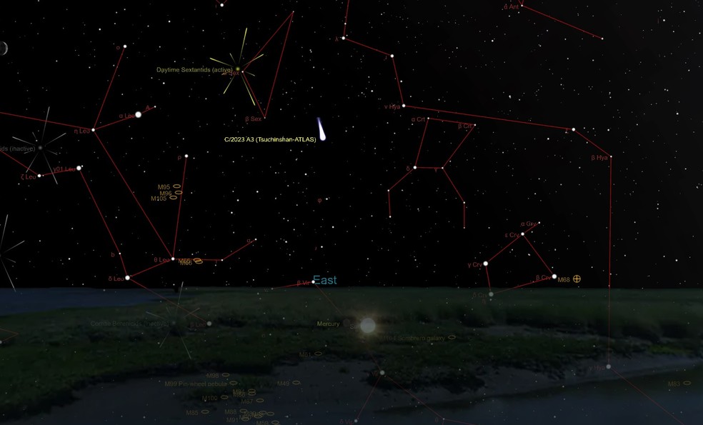 Cometas Brilhantes Iluminam o Céu de Outubro em Espetáculo Incrível