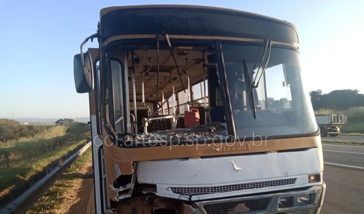 Charreteiro sofre traumatismo craniano após acidente com ônibus no interior de SP